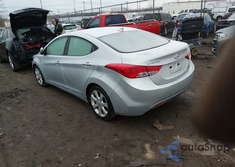 2012 Hyundai Elantra Limited z USA, uszkodzony, nr VIN 5NPDH4AE0CH102580